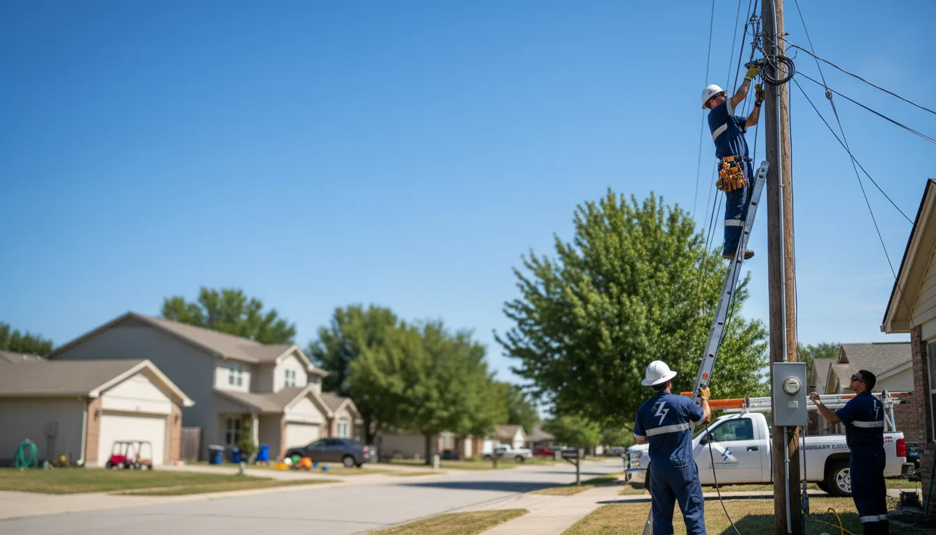 Residential electrician providing installation services in Goehner, NE